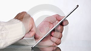 Young Boy Browsing a Tablet Computer