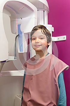 Young boy in dental office