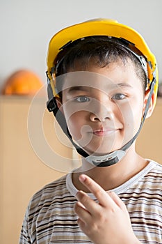 Young boy engineer