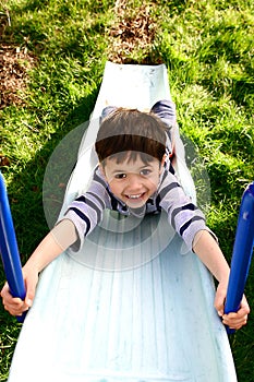 A young boy enjoying the outdoors