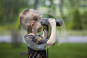 Young boy in a field