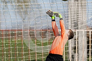 Young Boy Goalkeeper