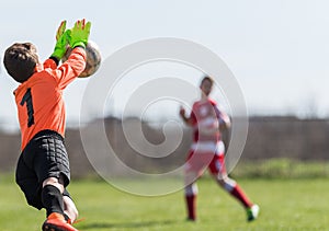 Young Boy Goalkeeper