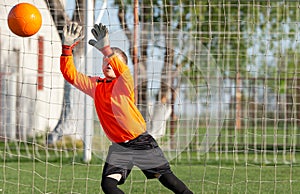 Young Boy Goalkeeper