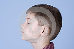 Young Boy Head Shot Side Profile