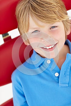 Young boy head and shoulders