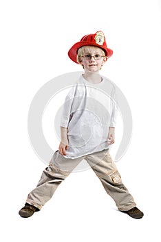 Young boy with helmet photo