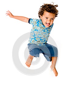 Young Boy Jumping