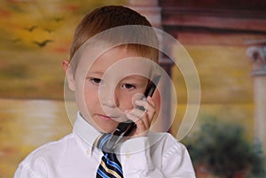 Young Boy on Phone 3