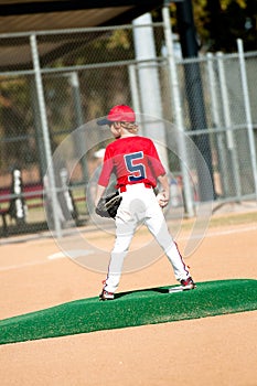 Young Boy Pitcher