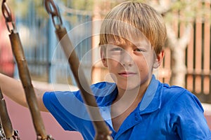 Young boy on the playground