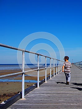 Young Boy on Port Germein Jetty