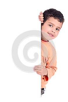 Young boy posing