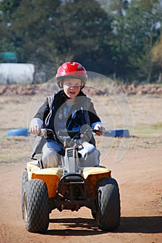 Young Boy on Quadbike