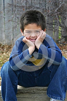 Young Boy Smiles photo