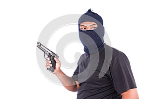 Young Burglar Wearing Mask