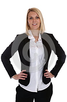 Young business woman secretary boss manager occupation job isolated