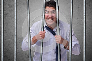 The young businessman behind the bars in prison