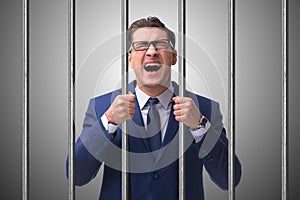The young businessman behind the bars in prison