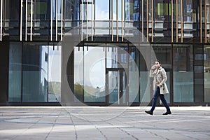 Young Businessman in City