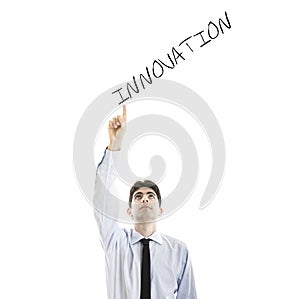 Young Businessman with Motivational Concept