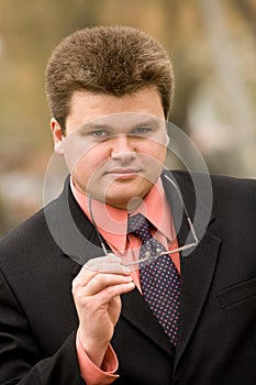 Young businessman outdoor portrait