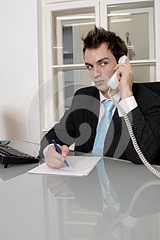 Young Businessman On Phone