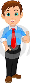 Young Businessman thumb up
