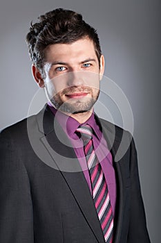 Young businessman wearing suit