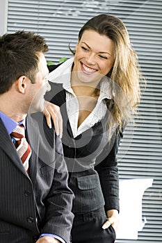 Young Businesswoman Smilling