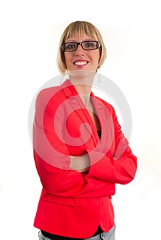Young bussines woman with glasses