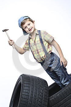 Young car mechanic