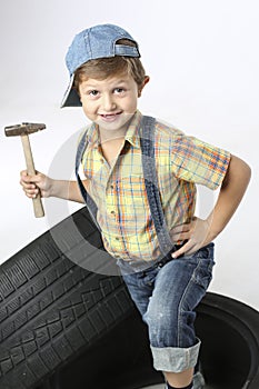 Young car mechanic