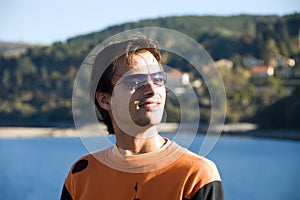 Young casual man portrait