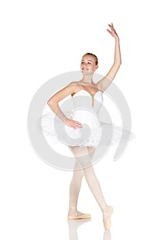 Young caucasian ballerina