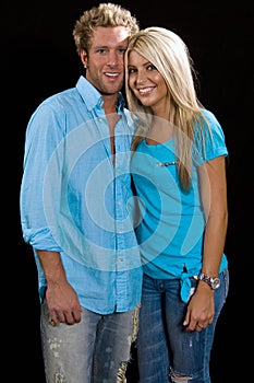 Young Caucasian Couple Embracing