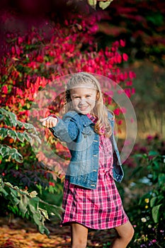 Young Caucasian Girl Strikes a Pose