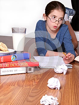 Young Child Studying