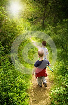 Joven en Bosque 