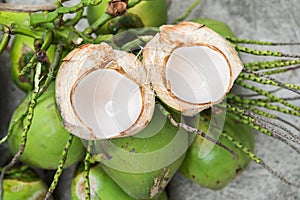 Young coconut