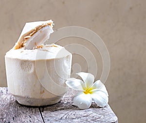 Young coconut water