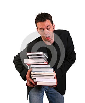 Young College Student and Books
