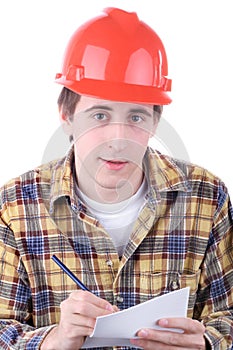 Young construction worker