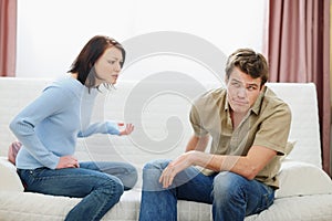 Young couple arguing