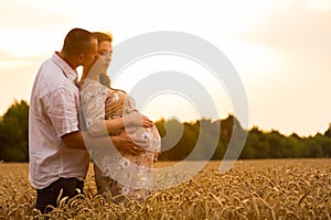 Young couple awaiting baby