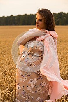 Young couple awaiting baby