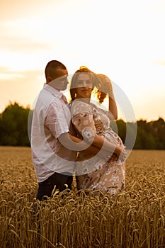 Young couple awaiting baby