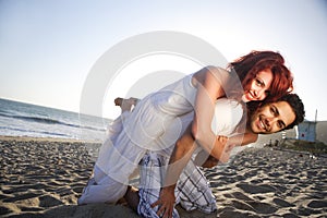 Young Couple at the Beach