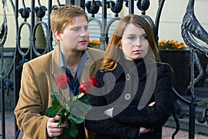 Young couple in conflict