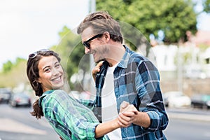 Young couple dancing